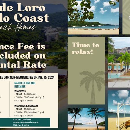 Pico De Loro Hamilo Coast By Beach Homes Насугбу Екстериор снимка